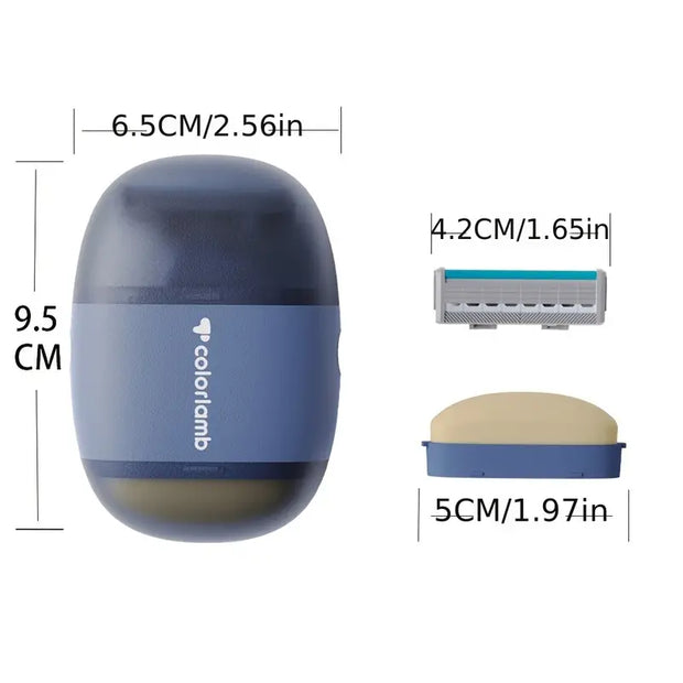 Portable Shaving Blade with Hand Made Skin Care Soap