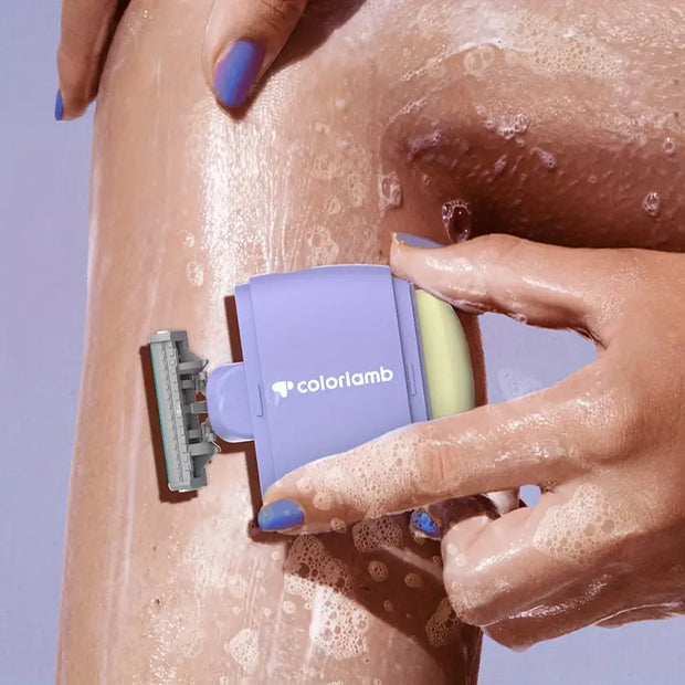 Portable Shaving Blade with Hand Made Skin Care Soap