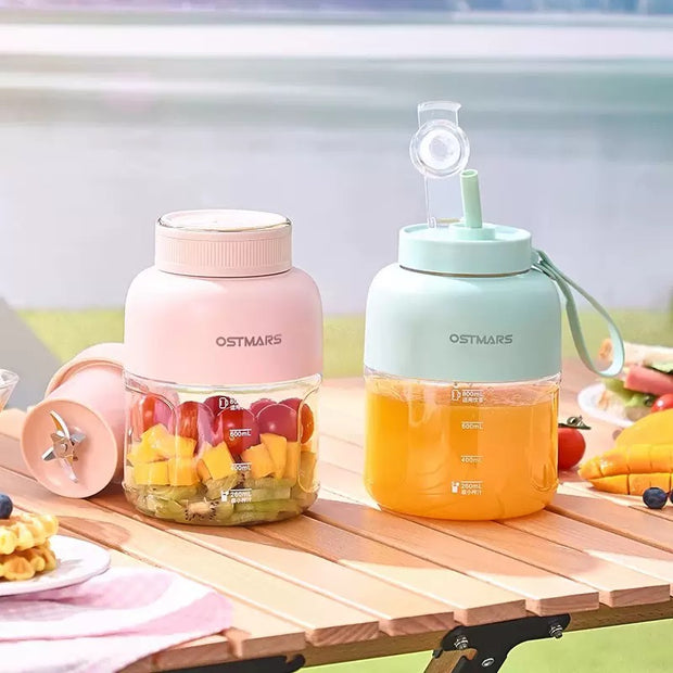 800ML Portable Juicer Fruit Smoothie Electric Wireless Mixer  Juice Cup USB Rechargeable Smoothie Juicer Cup