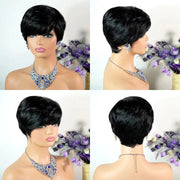 Short 100% Human Hair Wigs