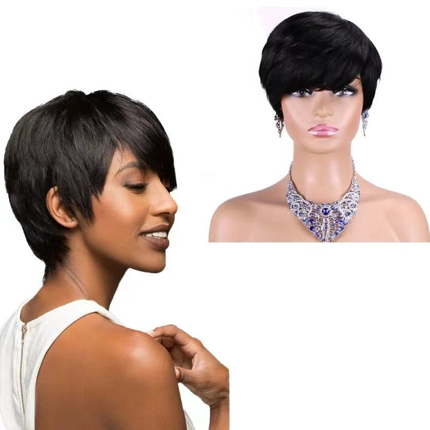 Short 100% Human Hair Wigs