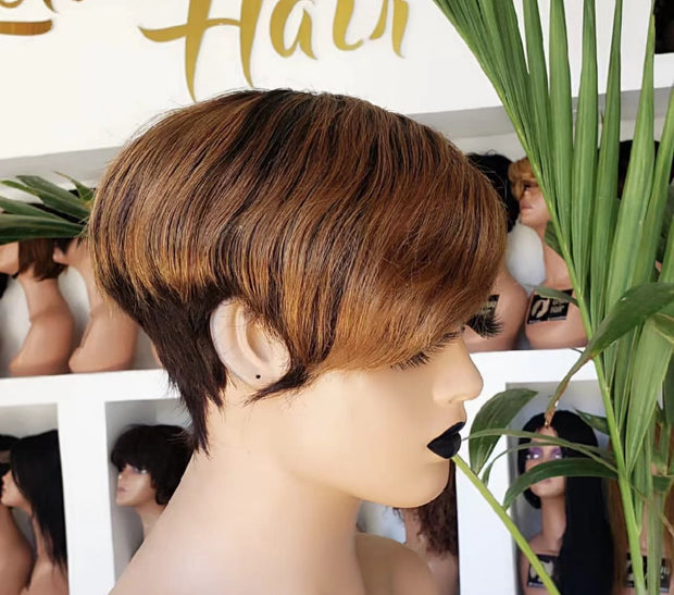 Short 100% Human Hair Wigs