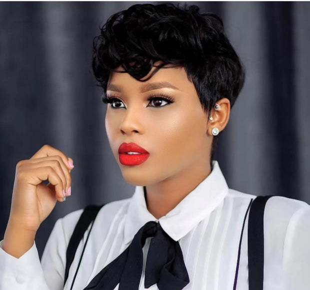 Short 100% Human Hair Wigs