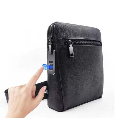 Fingerprint Lock New Men'S Cross Body Bag Luxury