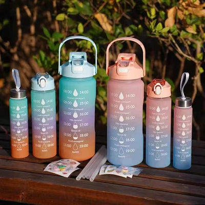 Large Capacity Gradient Water Bottle