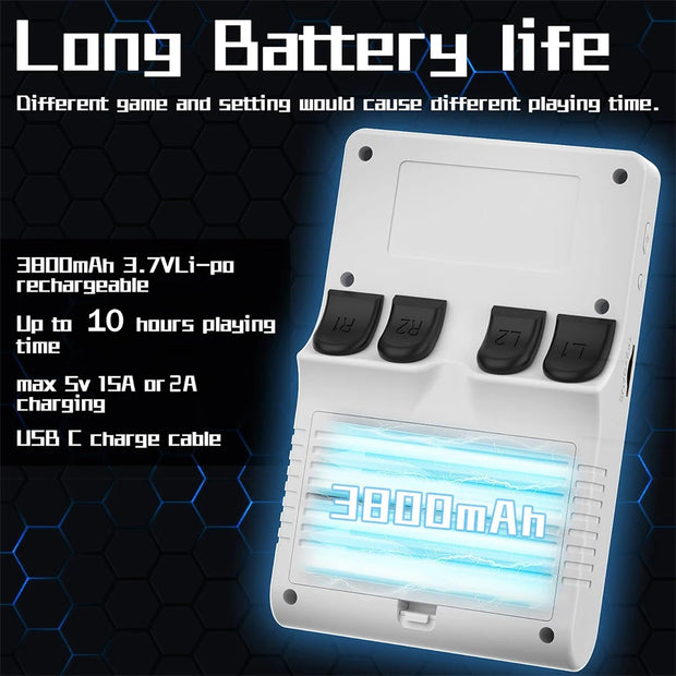 Retro Video Game With 128GB Tf Card 5500 Game Linux Operating System Built-in 3300mah Battery 3.5-inch Ips Screen