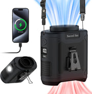 So cool Fan 10000mah Battery Neck Portable Chargeable Waist Fan Usb Mini Clip Fan Plastic Rechargeable Battery Brushless Motor 5V