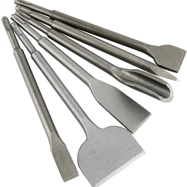 SDS Hammer Hex 14*150mm Round Shank Groove Gouge Point Bull Chisels for Concrete