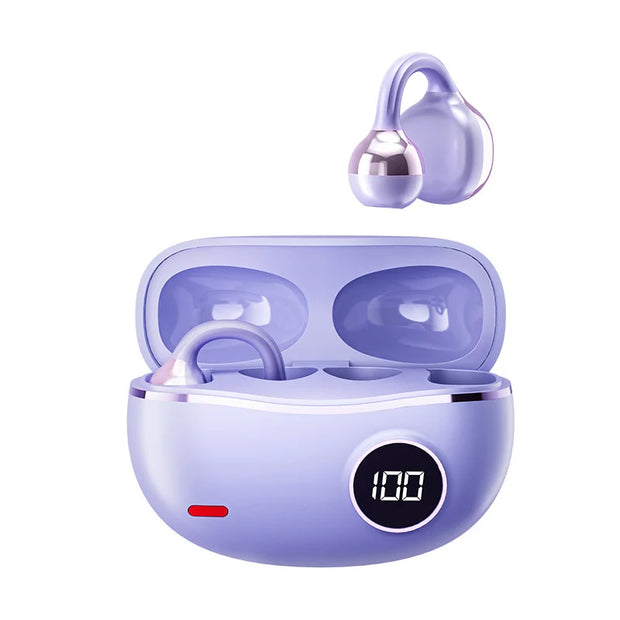 New TWS-M91 Wireless  Cross-Border Clip-On Sports True Wireless Earphones with Digital Display and 30ms Gaming Low Latency