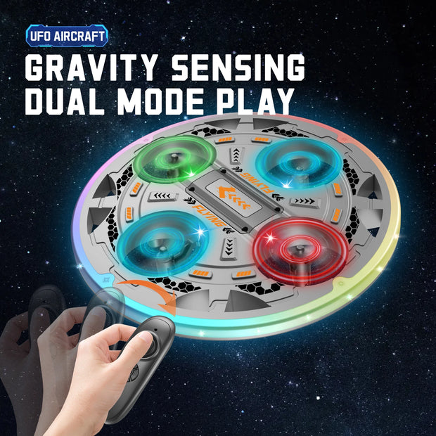 Remote Control Flying Drone Toy 2.4G  with LED Lighting EPP Foam RC UFO for Kids