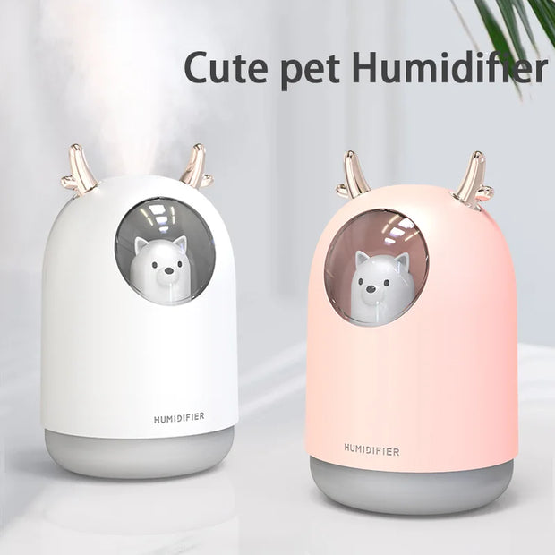 Mini USB Humidifier 300ml Small Cute for Bedroom or Car 1-Year Warranty for Household Use