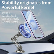 Strong Magnetic Alloy  Stable 1080 Degree Rotation Folding Arm Bracket Car Dashboard Mount Phone Holder
