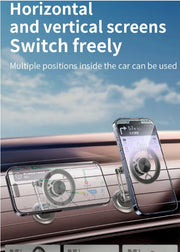 Strong Magnetic Alloy  Stable 1080 Degree Rotation Folding Arm Bracket Car Dashboard Mount Phone Holder