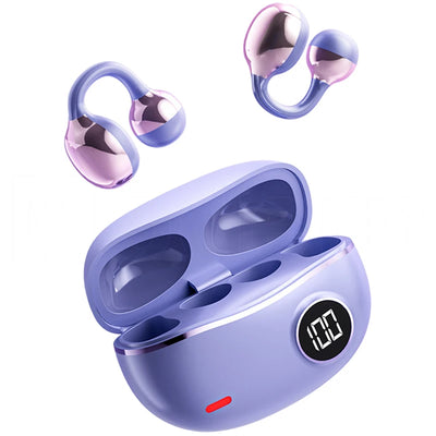 New TWS-M91 Wireless  Cross-Border Clip-On Sports True Wireless Earphones with Digital Display and 30ms Gaming Low Latency