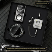 Environmentally friendly modern technology gifts include transparent mecha power supply bank u disk wireless charging board fashion souvenir gifts