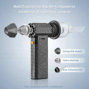Handheld 130000 Rpm air duster Vacuum Cleaner 4 heads 2 in 1mini Leaf Blower Turbo Fan Car Dry with Safety Hammer