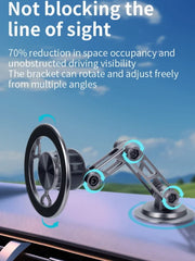 Strong Magnetic Alloy  Stable 1080 Degree Rotation Folding Arm Bracket Car Dashboard Mount Phone Holder