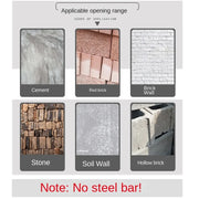 Carbon Steel Square Shank Electric Hammer Bit Four-Pit Wall Brick Drill Bit for Concrete Rebar Percussion Bit Wall Remodeling