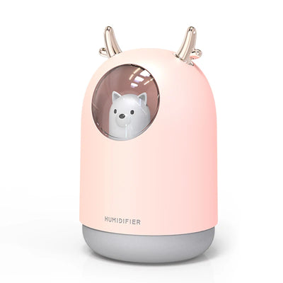 Mini USB Humidifier 300ml Small Cute for Bedroom or Car 1-Year Warranty for Household Use