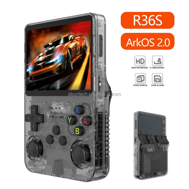 Retro Screen Handheld Game Console Open Source Linux System 64GB R36S Handheld Pocket Video Games Player