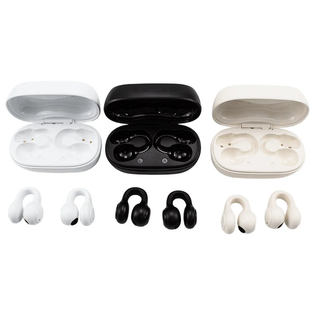 2025 New M47 ANC Enc Low Latency TWS Wireless Earbuds Active Noise Reduction Ear Clip Bone Conduction Sports Headset Semi-In-Ear