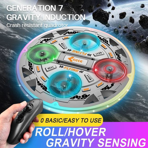 Remote Control Flying Drone Toy 2.4G  with LED Lighting EPP Foam RC UFO for Kids