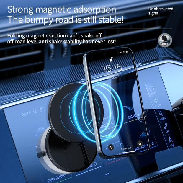 Universal Stable Strong Magnetic Phone Holder Best Selling ProductsVacuum Adsorption Suction 360 Rotation Mobile Phone Holder for Car