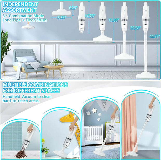 16000pa  Aspirador Handheld Cordless Stick Vacuum Cleaner Steel Stofzuiger Zonder Snoer Stofzuiger Draadloos