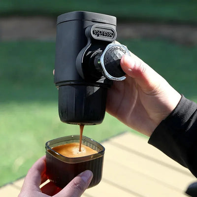 Portable Hand Pressed Coffee Machine Camping Field Capsule Coffee Powder Home Travel Small Espresso Machine Outdoor