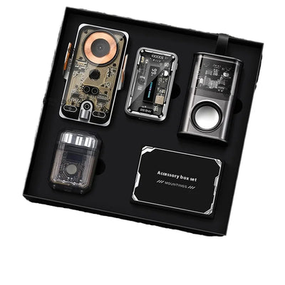 Environmentally friendly modern technology gifts include transparent mecha power supply bank u disk wireless charging board fashion souvenir gifts
