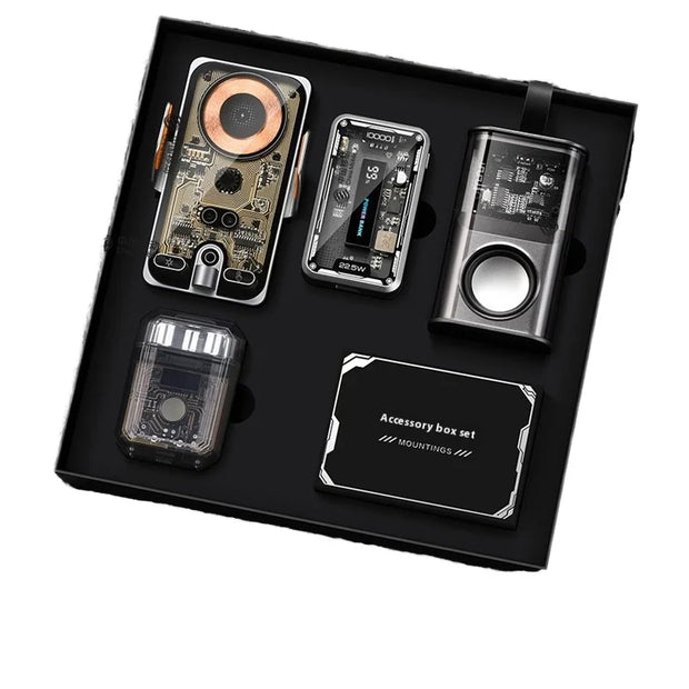 Environmentally friendly modern technology gifts include transparent mecha power supply bank u disk wireless charging board fashion souvenir gifts