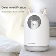 Mini USB Humidifier 300ml Small Cute for Bedroom or Car 1-Year Warranty for Household Use