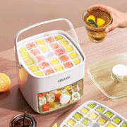 New Press Ice Cube Mold Ice Box Frozen Ball Ware Abrasives Large Capacity Ice Storage Household Food Grade Refrigerator