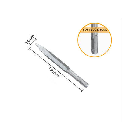 SDS Hammer Hex 14*150mm Round Shank Groove Gouge Point Bull Chisels for Concrete