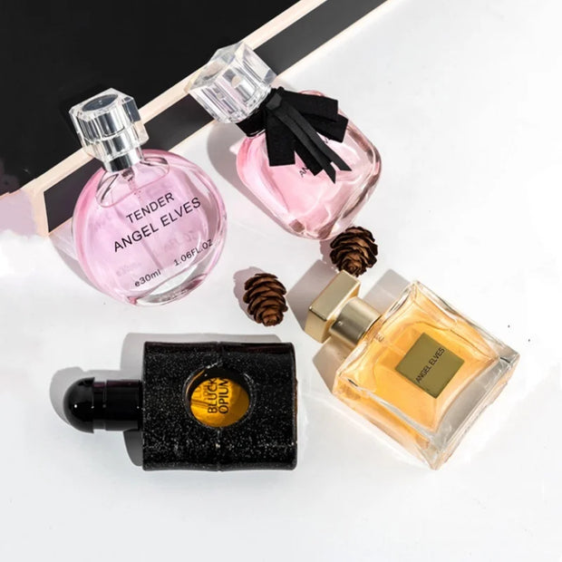 Women's Lasting 4-Piece Perfume Set Valentine's Day Original First Love Rose Luxcy Gift Box Set Perfume for Lover