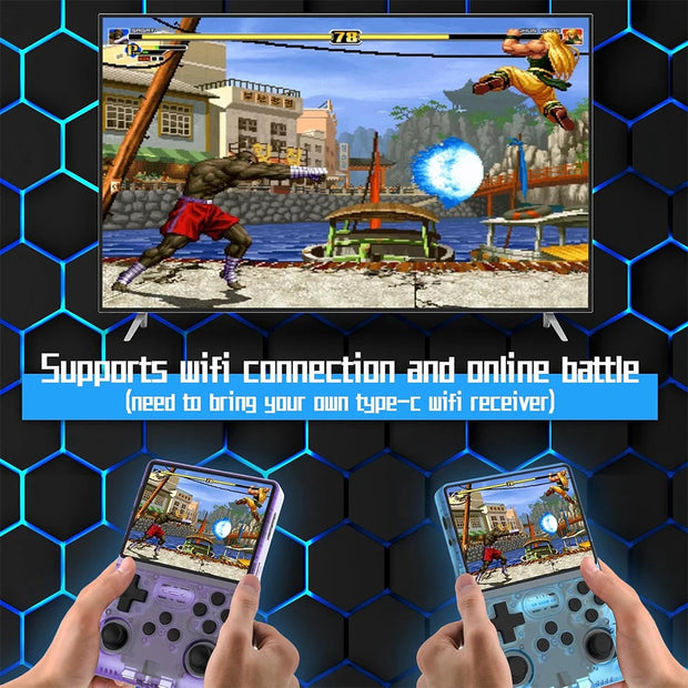 Retro Video Game With 128GB Tf Card 5500 Game Linux Operating System Built-in 3300mah Battery 3.5-inch Ips Screen