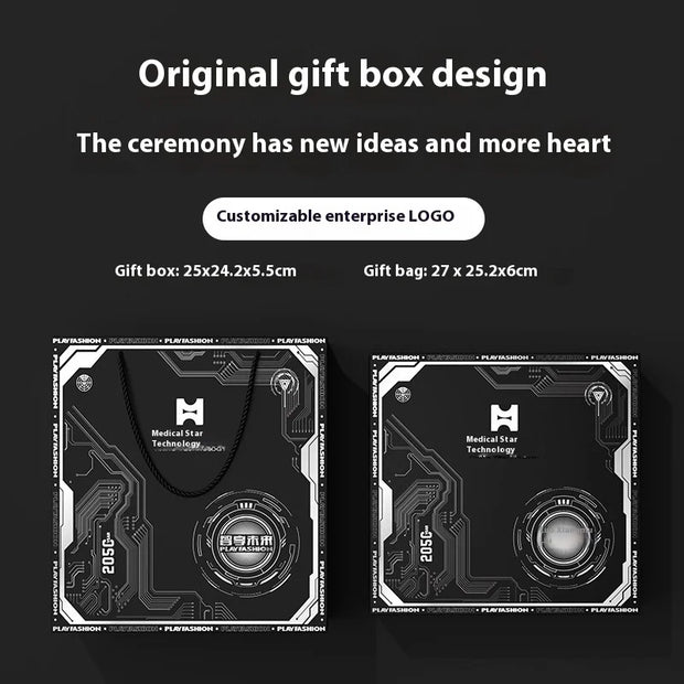 Environmentally friendly modern technology gifts include transparent mecha power supply bank u disk wireless charging board fashion souvenir gifts