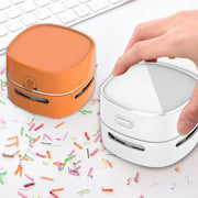 Portable Mini Car & Office Vacuum Cleaner Handheld Dry Dust Sweeper with Multicolor Table Battery-Powered Household Item