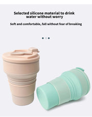 Silicone Folding Coffee Cups, Outdoors Travel Drinking Mug