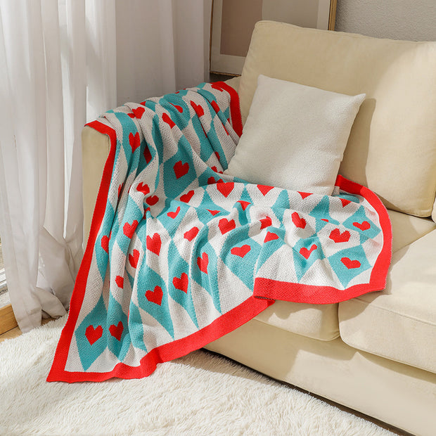 Bohemian sofa blanket Bohemian acrylic nap blanket Winter decoration small blanket Bedside blanket