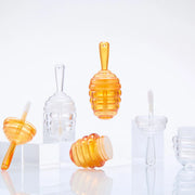 5.5ml Empty clear brown honeycomb shape Lip Gloss Tube