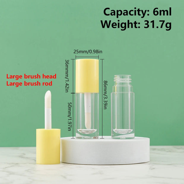 Empty Lip Gloss Tube Plastic Refillable Bottles