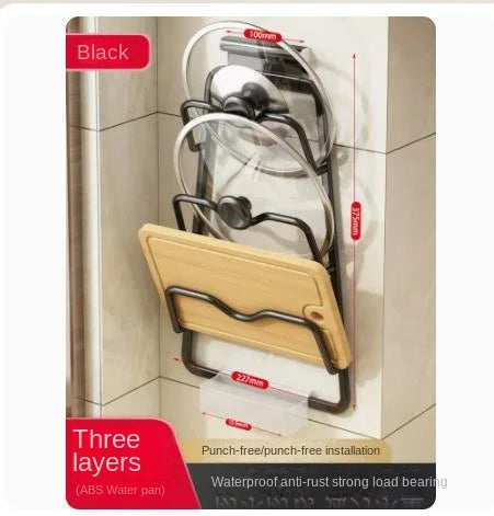 Free Kitchen Rack Multi-Functional Household Storage