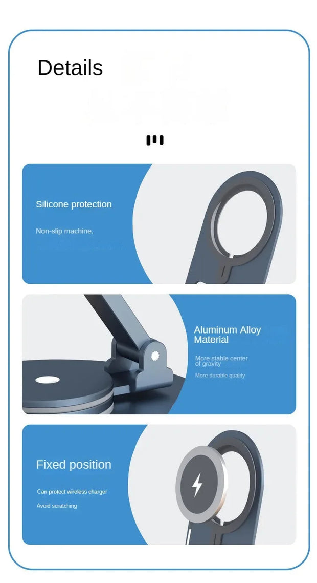 Desktop Cell Phone Stand Lifting and Folding