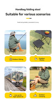 Outdoor Folding Chairs, Picnic Camping Chairs, Small Horse Fishing Stools, Portable Folding Stools, Art Student Sketching Chairs