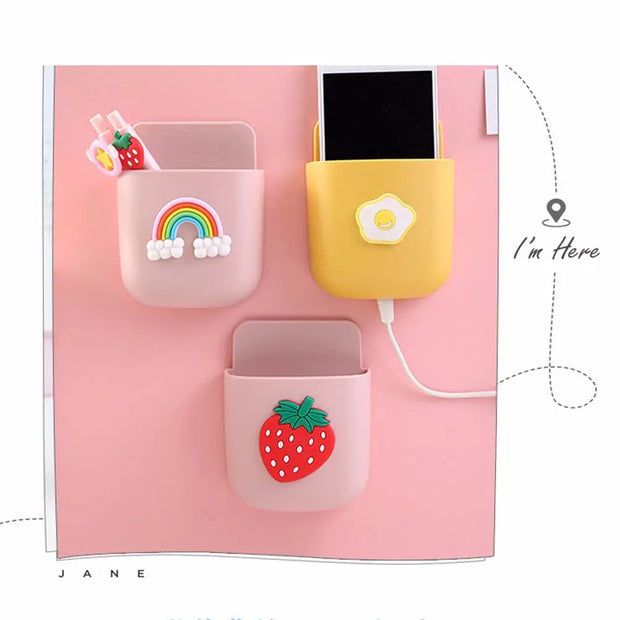 Creative School Stationery Pencial Case No Need to Punch Phone Charging Box Storage Box Pen Container Pen Holders
