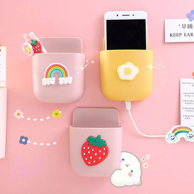 Creative School Stationery Pencial Case No Need to Punch Phone Charging Box Storage Box Pen Container Pen Holders