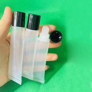 Clear Squeeze lip gloss tubes Plastic LipGloss Tube White Lip Gloss container