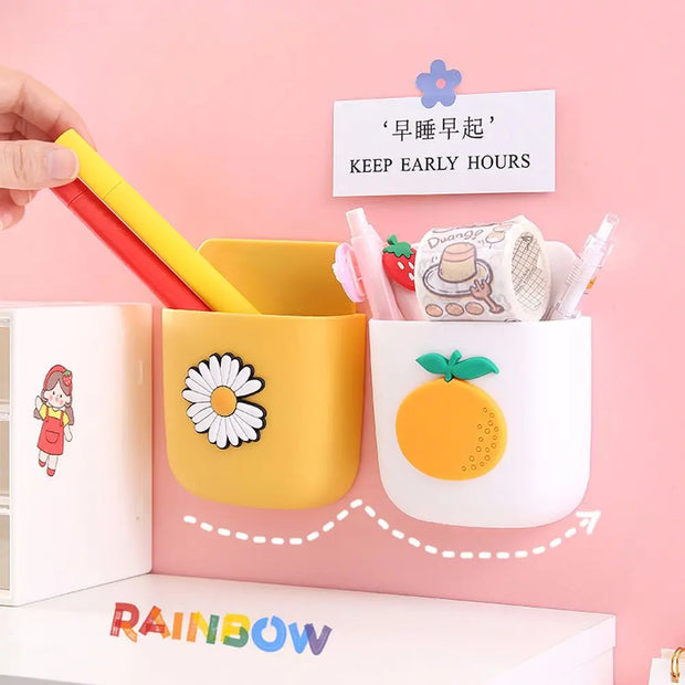 Creative School Stationery Pencial Case No Need to Punch Phone Charging Box Storage Box Pen Container Pen Holders