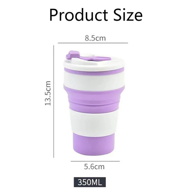 Silicone Folding Coffee Cups, Outdoors Travel Drinking Mug